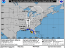 The predicted 5-day track of Sub-Tropical Storm Alberto. [NOAA Graphic}